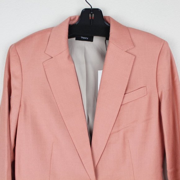 NWT Theory Staple Wool-flannel Blazer - Picture 6 of 14